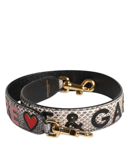 Dolce & Gabbana Ayers Calf Leather Shoulder Strap - Multicolor