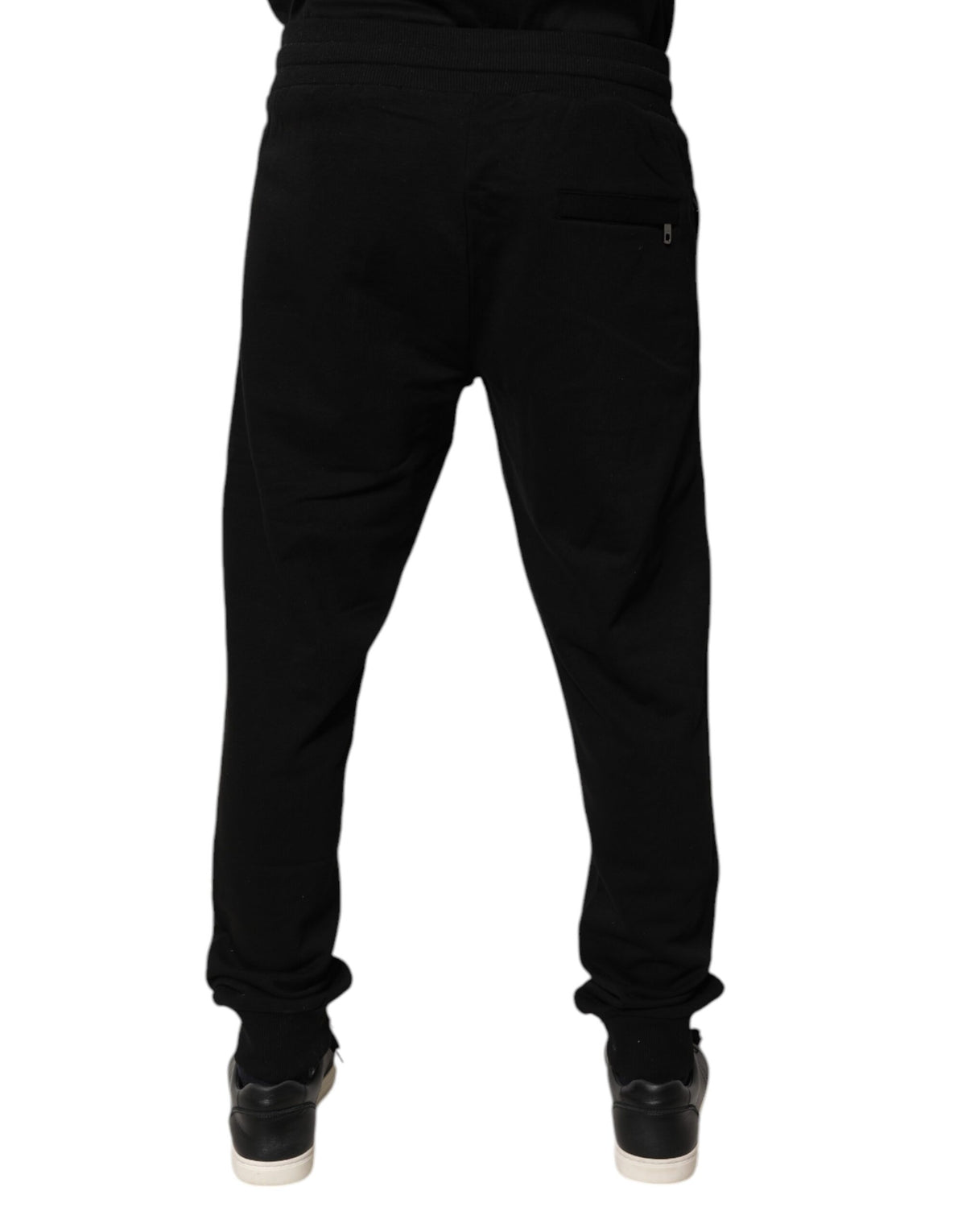 Dolce & Gabbana Men's Mid Rise Cotton Jogger Sweatpants - Black