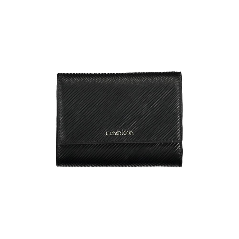 Calvin Klein Black Polyethylene Leather Effect Women Wallet