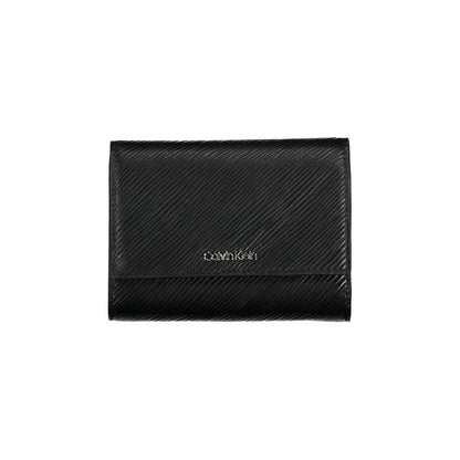 Calvin Klein Black Polyethylene Leather Effect Women Wallet