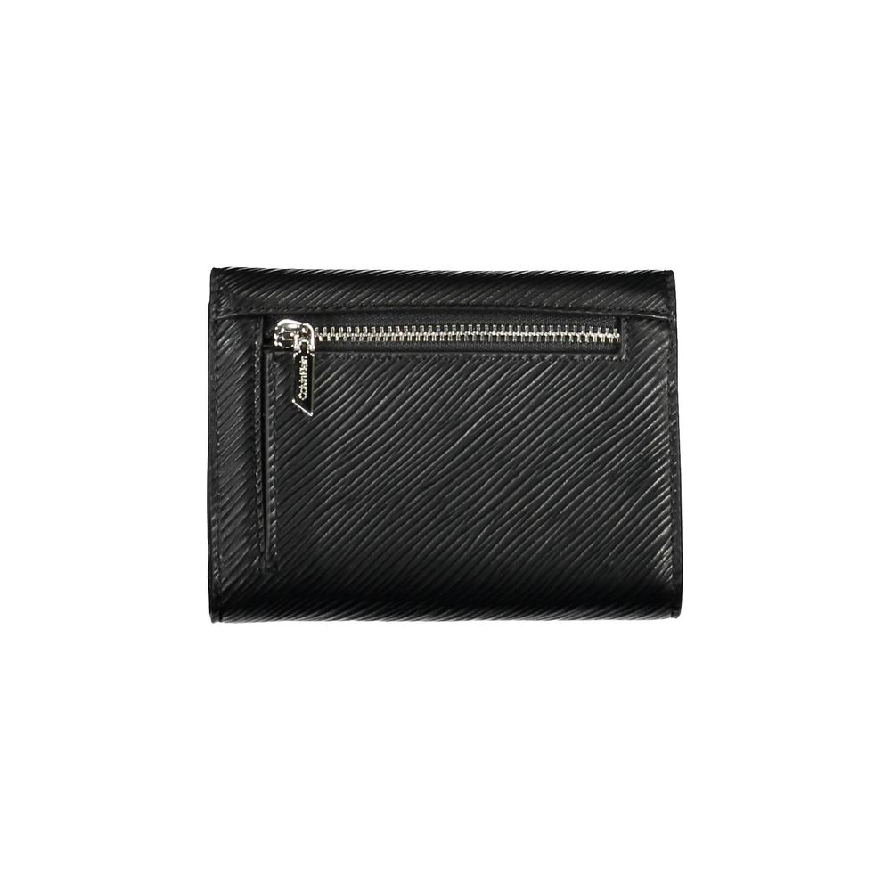 Calvin Klein Black Polyethylene Leather Effect Women Wallet