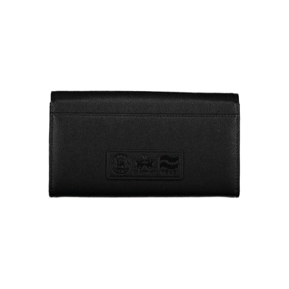 La Martina Black Polyethylene Leather Effect Women Wallet