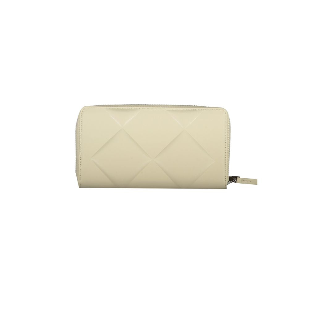 Calvin Klein Beige Polyester Leather Effect Wallet