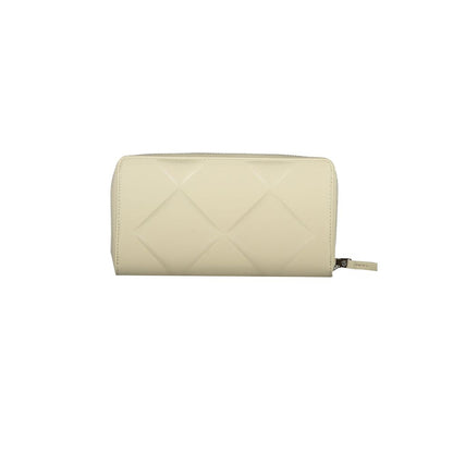 Calvin Klein Beige Polyester Leather Effect Wallet