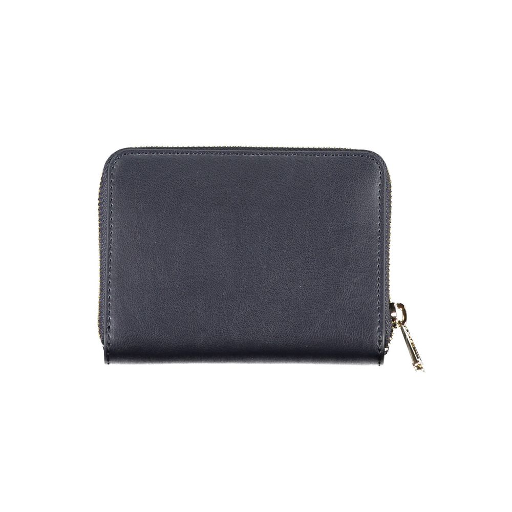 Tommy Hilfiger Blue Polyethylene Leather Effect Women Wallet