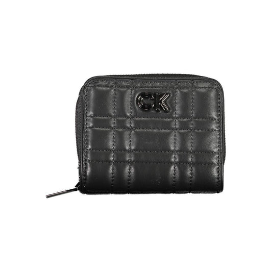 Calvin Klein Black Polyester Leather Effect Women Wallet