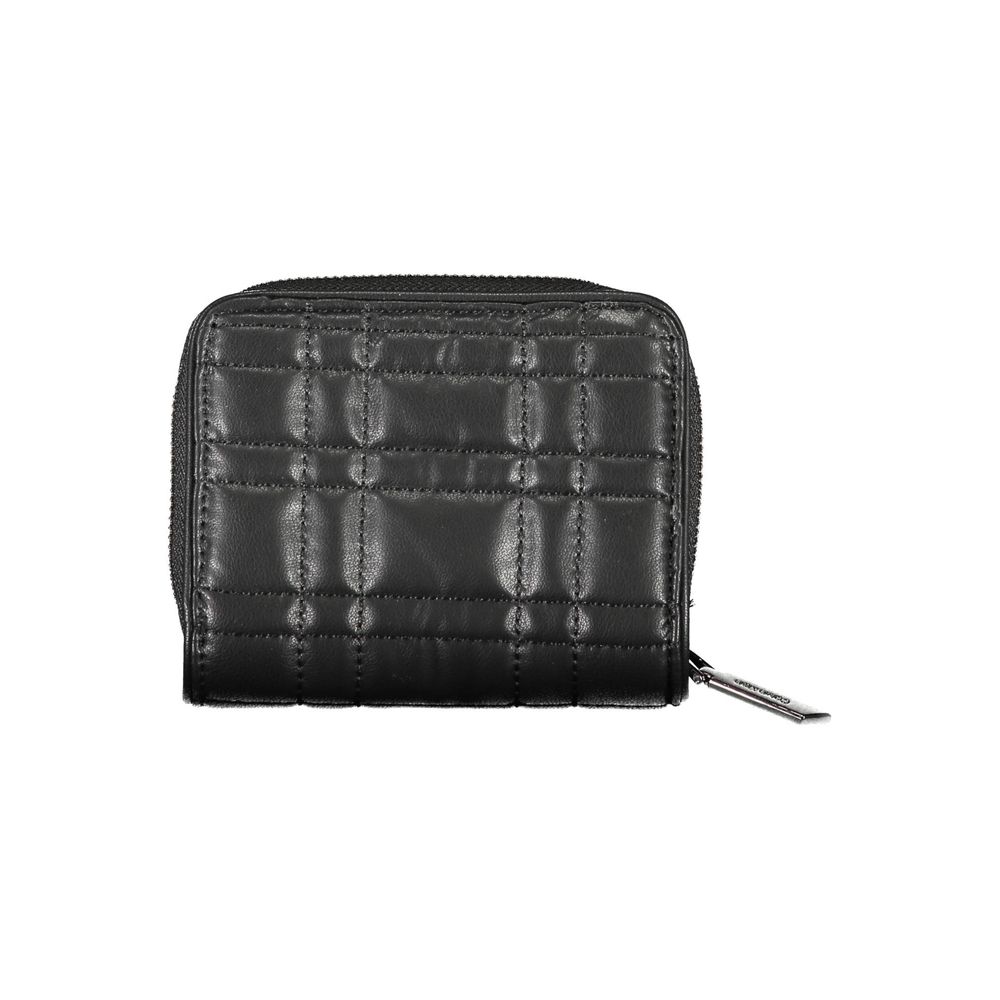 Calvin Klein Black Polyester Leather Effect Women Wallet