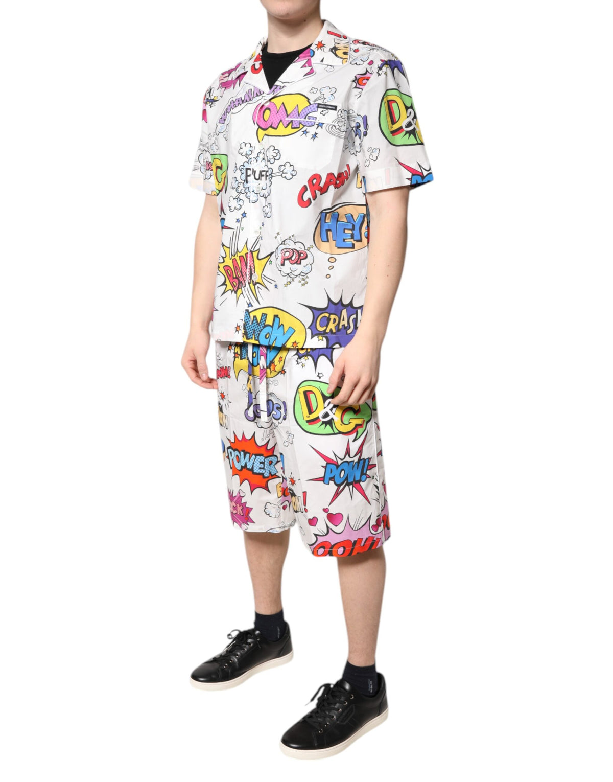 Dolce & Gabbana Men's Cotton Pajamas - White Print