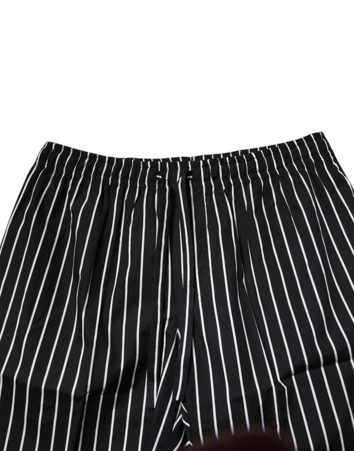 Dolce & Gabbana Men's Cotton Pajamas - Black White Patterned Striped