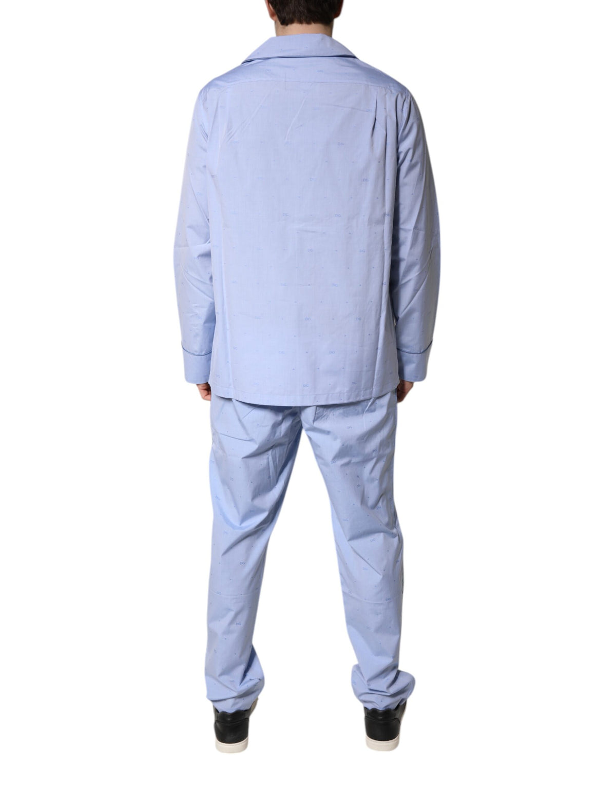 Dolce & Gabbana Men's Cotton Pajamas - Light Blue
