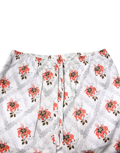 Dolce & Gabbana Men's Cotton Pajamas - Multicolor Floral Print