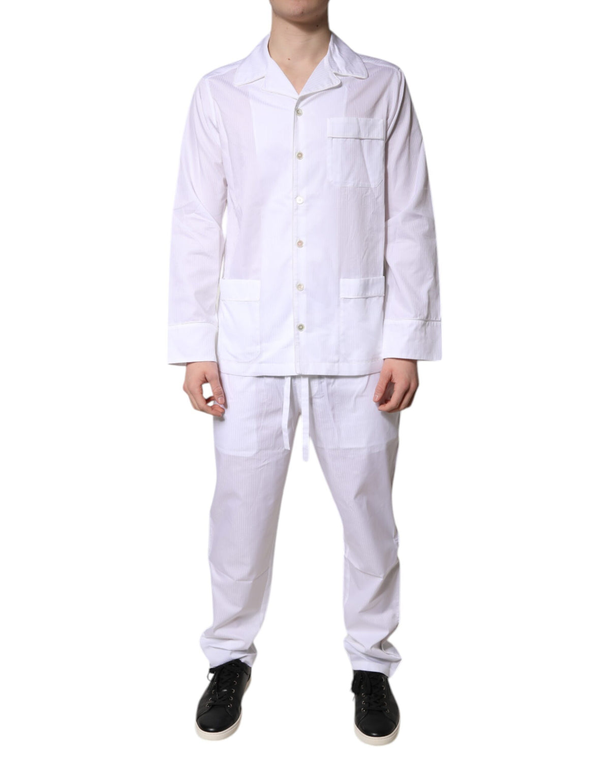 Dolce & Gabbana Men's Cotton Pajamas - White