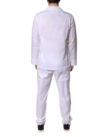 Dolce & Gabbana Men's Cotton Pajamas - White