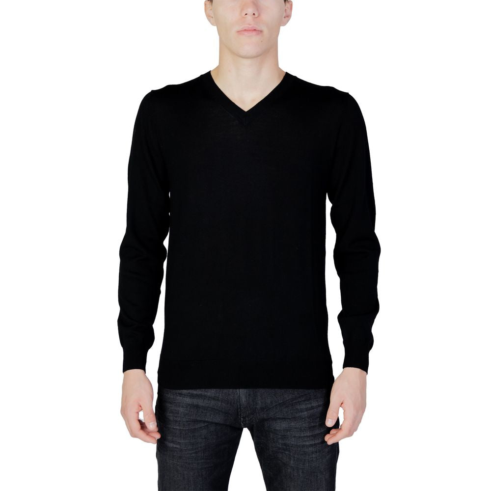 Liu Jo Black Wool  Long Sleeve Jersey T-Shirt