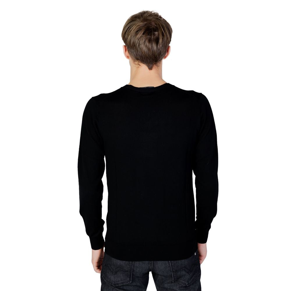 Liu Jo Black Wool  Long Sleeve Jersey T-Shirt