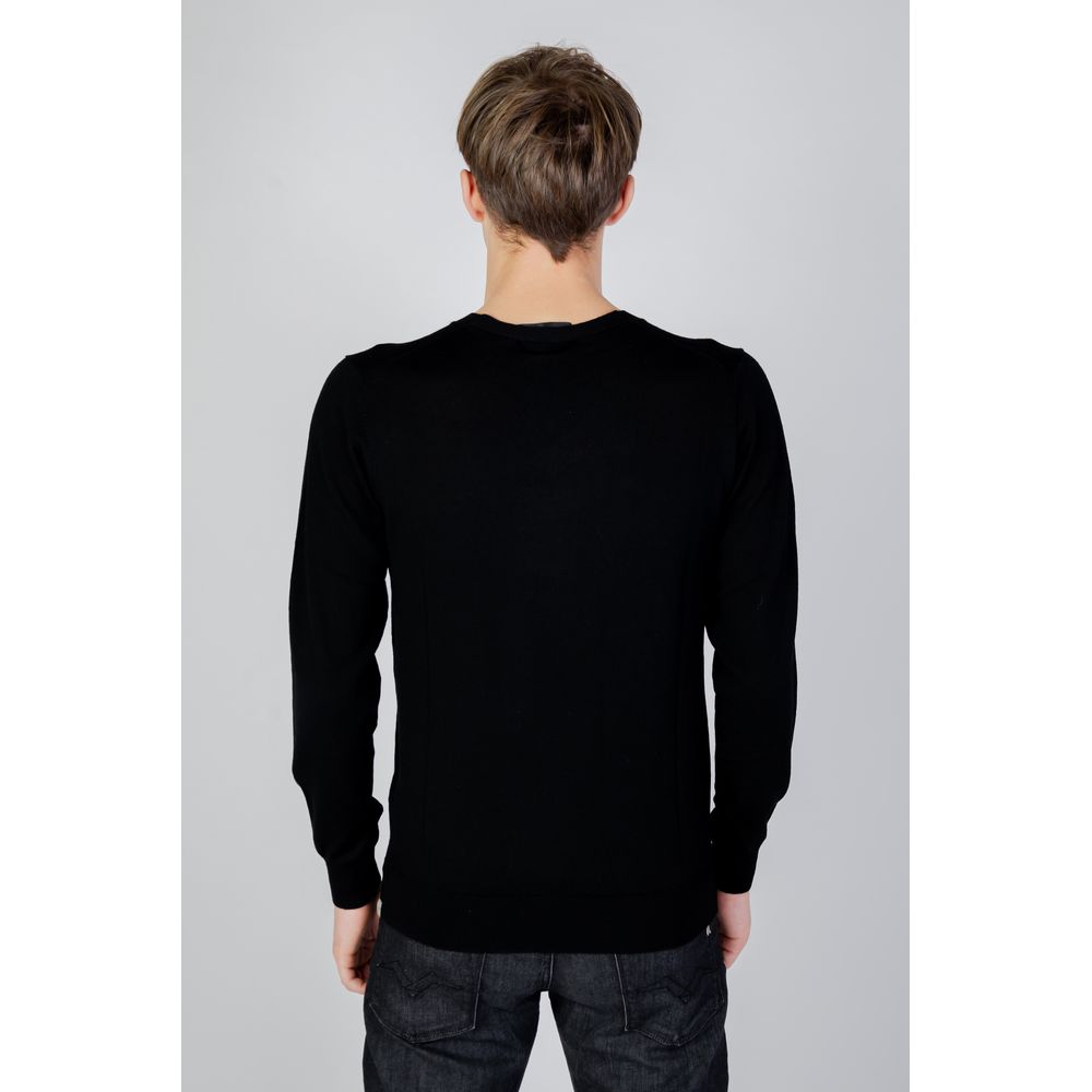 Liu Jo Black Wool  Long Sleeve Jersey T-Shirt