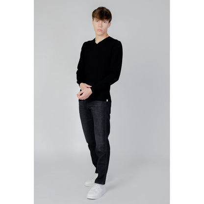 Liu Jo Black Wool  Long Sleeve Jersey T-Shirt
