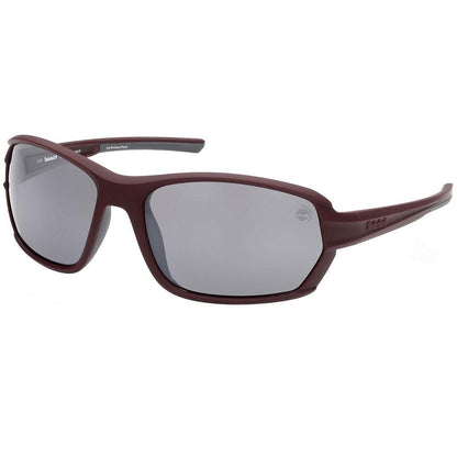Timberland TB92456667D Red Men's Sunglasses with Polarized Lens