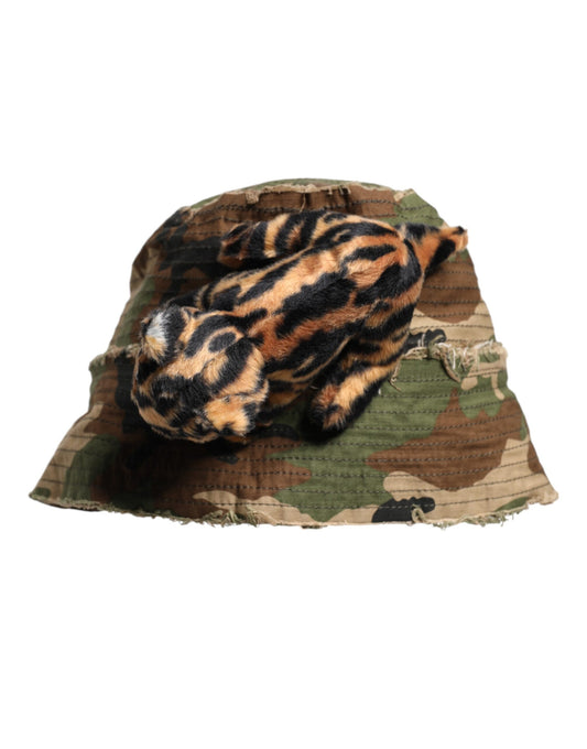Dolce & Gabbana Stretch Cotton Bucket Hat - Multicolor