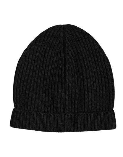 Dolce & Gabbana Cashmere Beanie Hat - Black