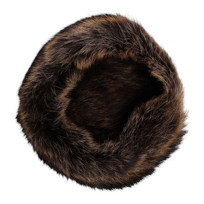 Dolce & Gabbana Silk Caiman Leather & Raccoon Fur Bucket Hat - Brown