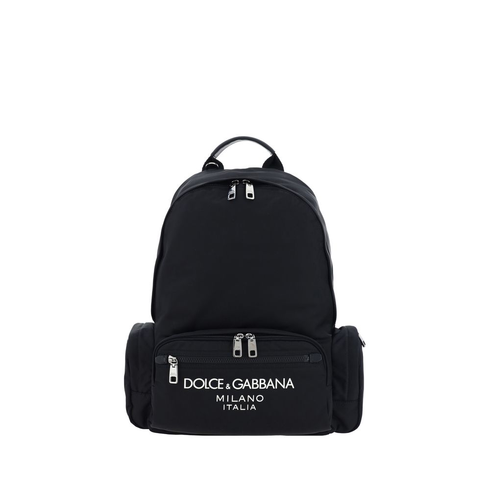Dolce & Gabbana Black Leather Backpack