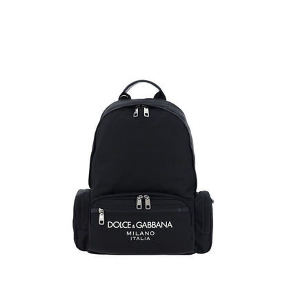 Dolce & Gabbana Black Leather Backpack