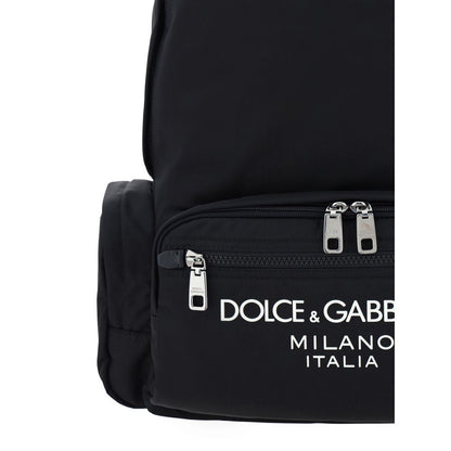 Dolce & Gabbana Black Leather Backpack