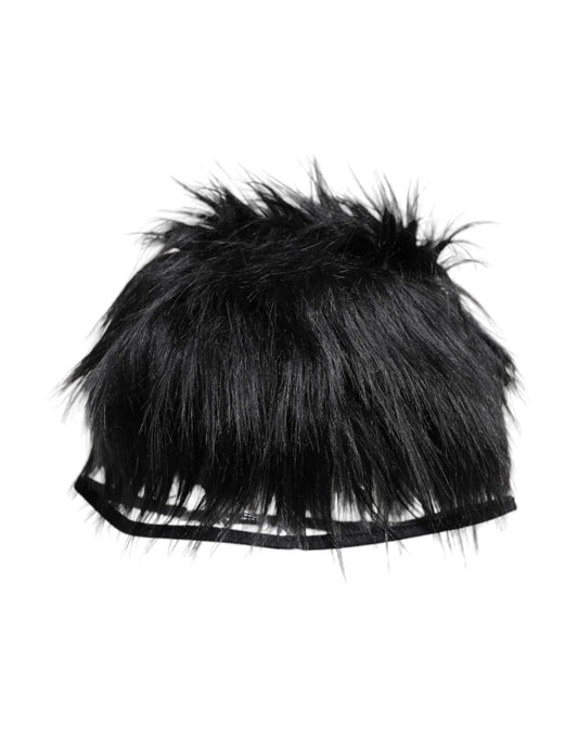 Dolce & Gabbana Faux Fur Bucket Hat - Black