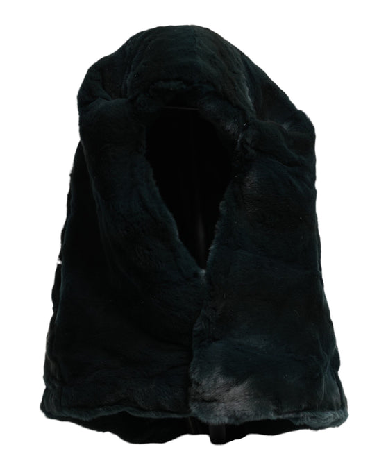 Dolce & Gabbana Weasel Fur Beanie Hat - Black