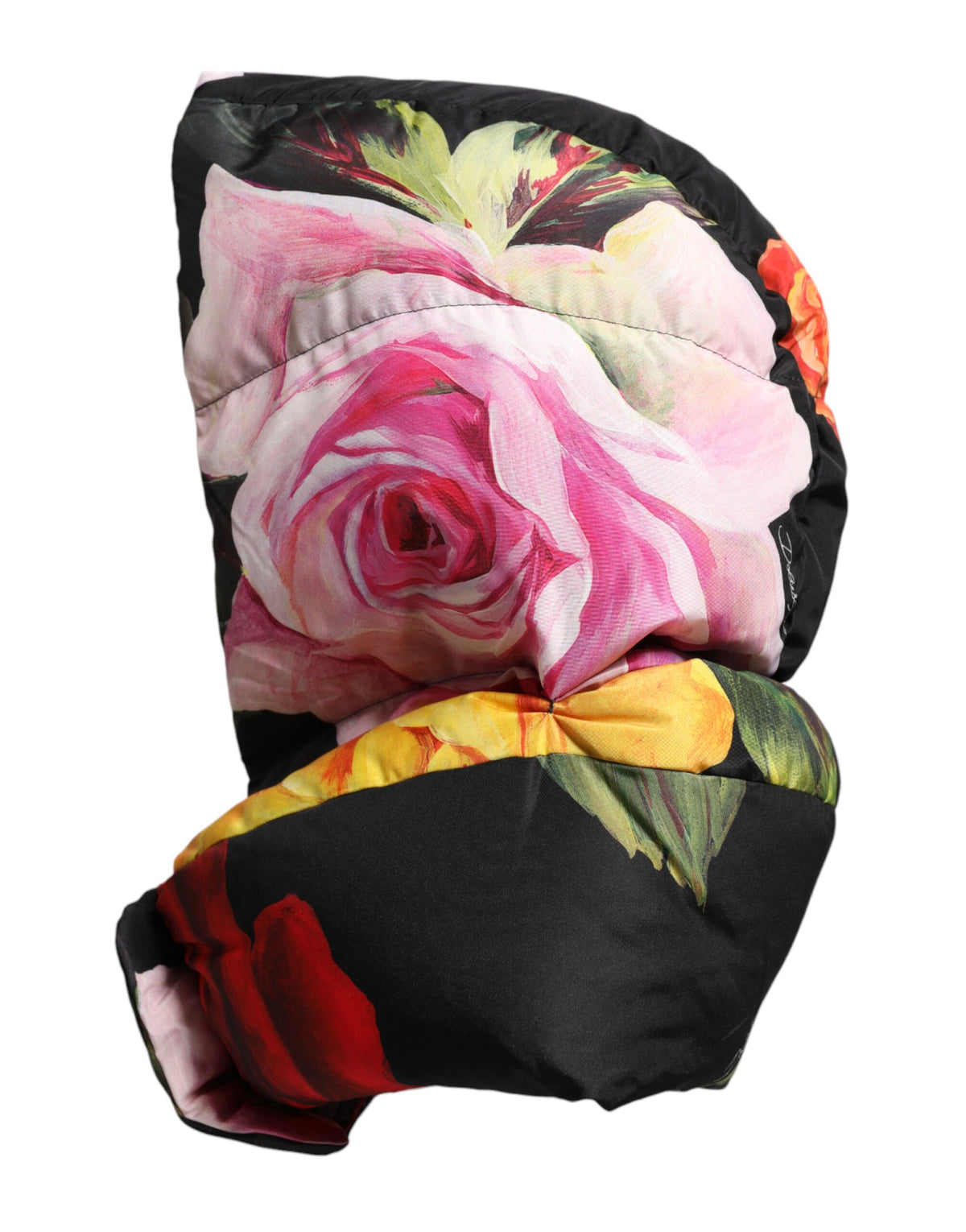 Dolce & Gabbana Polyester Hat - Black Floral Print