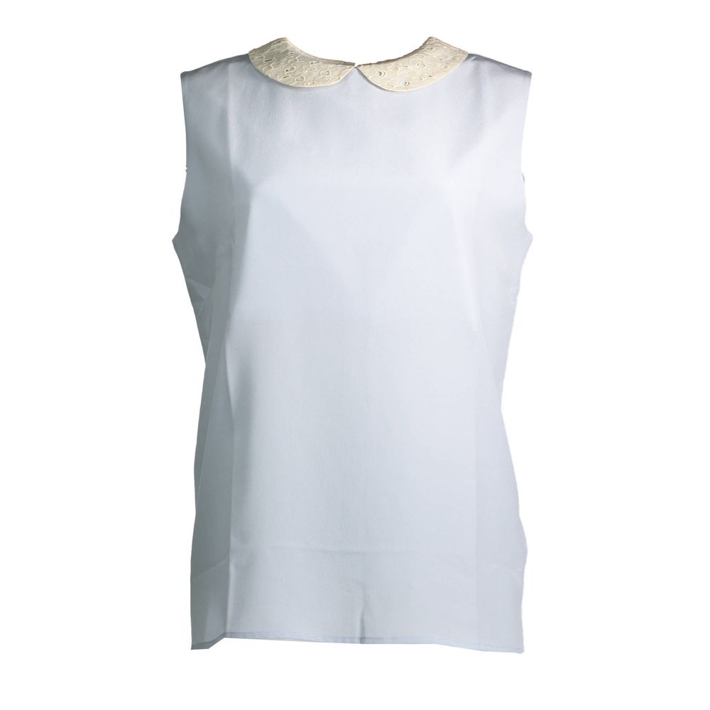 Gant Light Blue Silk Women Top