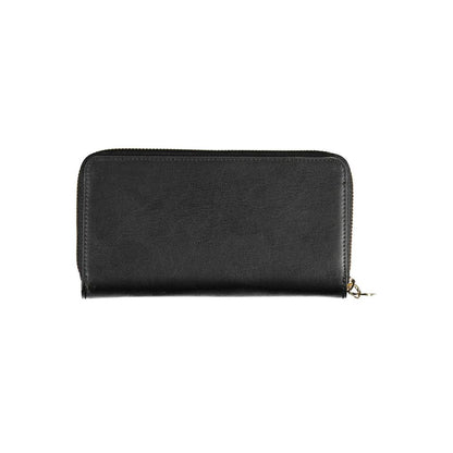 Tommy Hilfiger Black Polyethylene Leather Effect Women Wallet