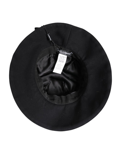 Dolce & Gabbana Cotton & Silk Bucket Hat - Black