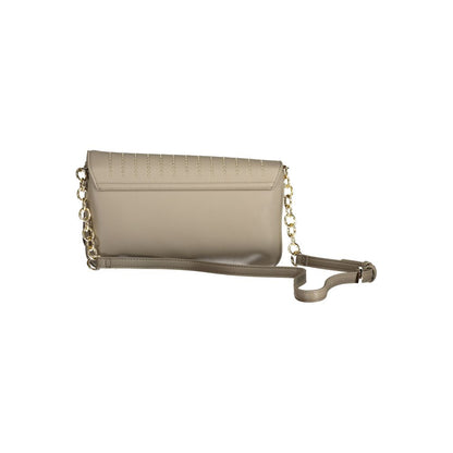 Valentino Bags Beige Faux Leather Shoulder Handbag