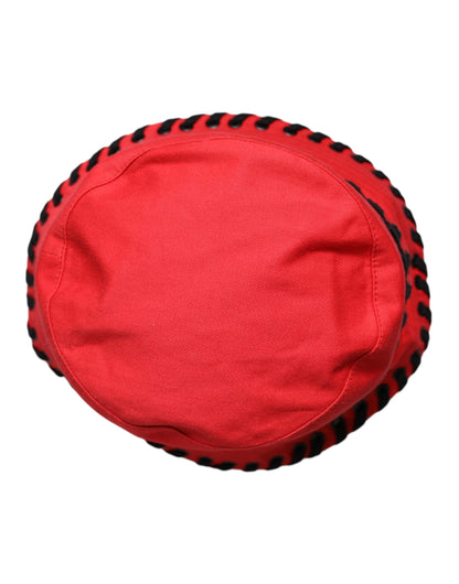 Dolce & Gabbana Polyester Lace Bucket Hat - Red