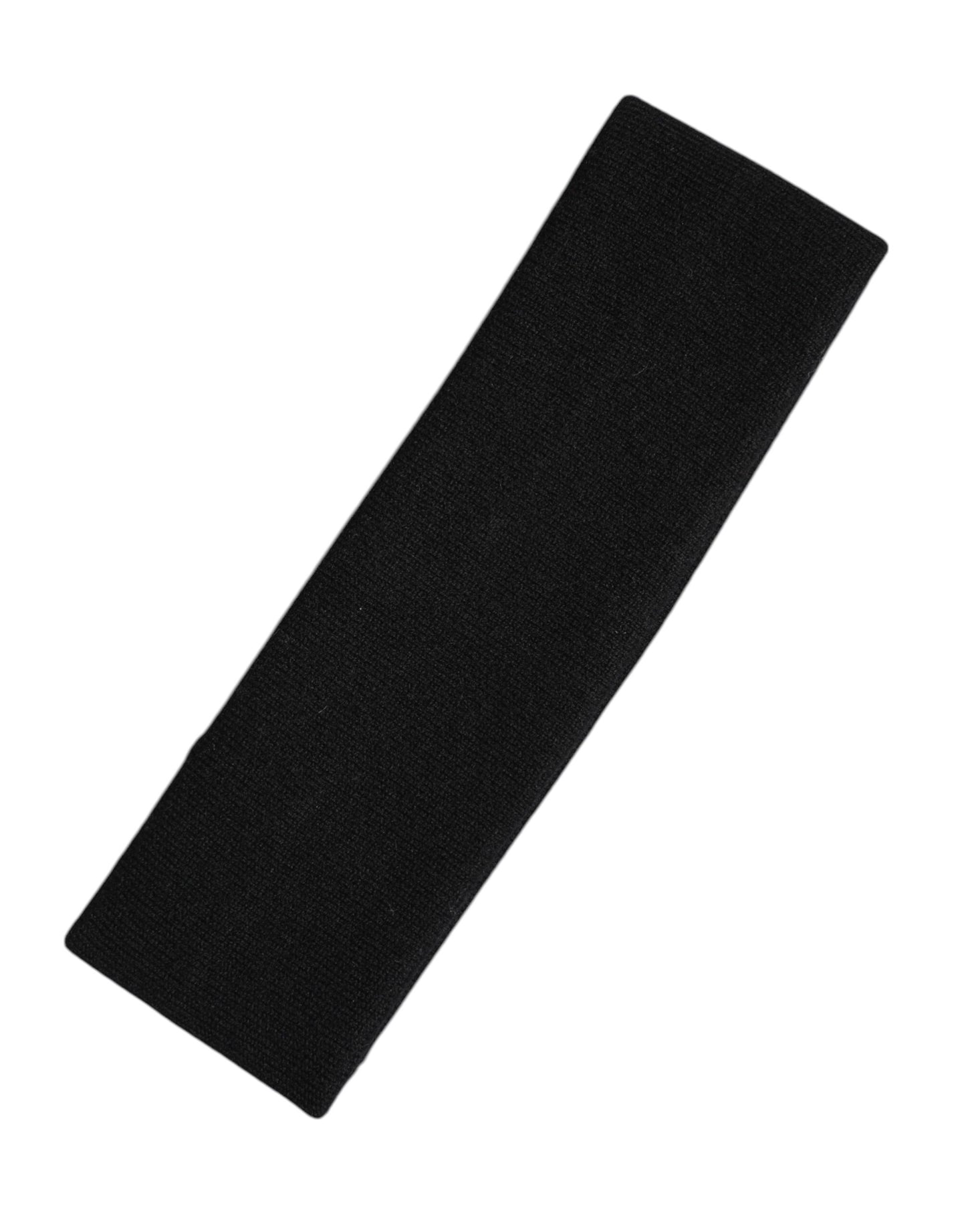 Dolce & Gabbana Black Cashmere Knitted Women Head Band Hat