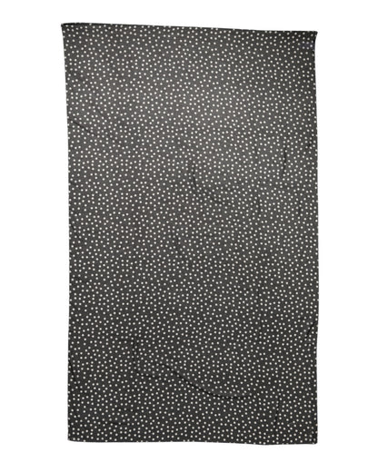 Dolce & Gabbana Black Polka Dots Polyester Wrap Shawl Scarf