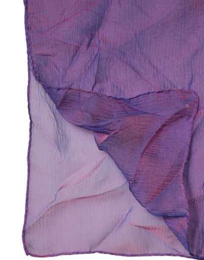 Dolce & Gabbana Silk Rectangular Wrap Scarf - Purple