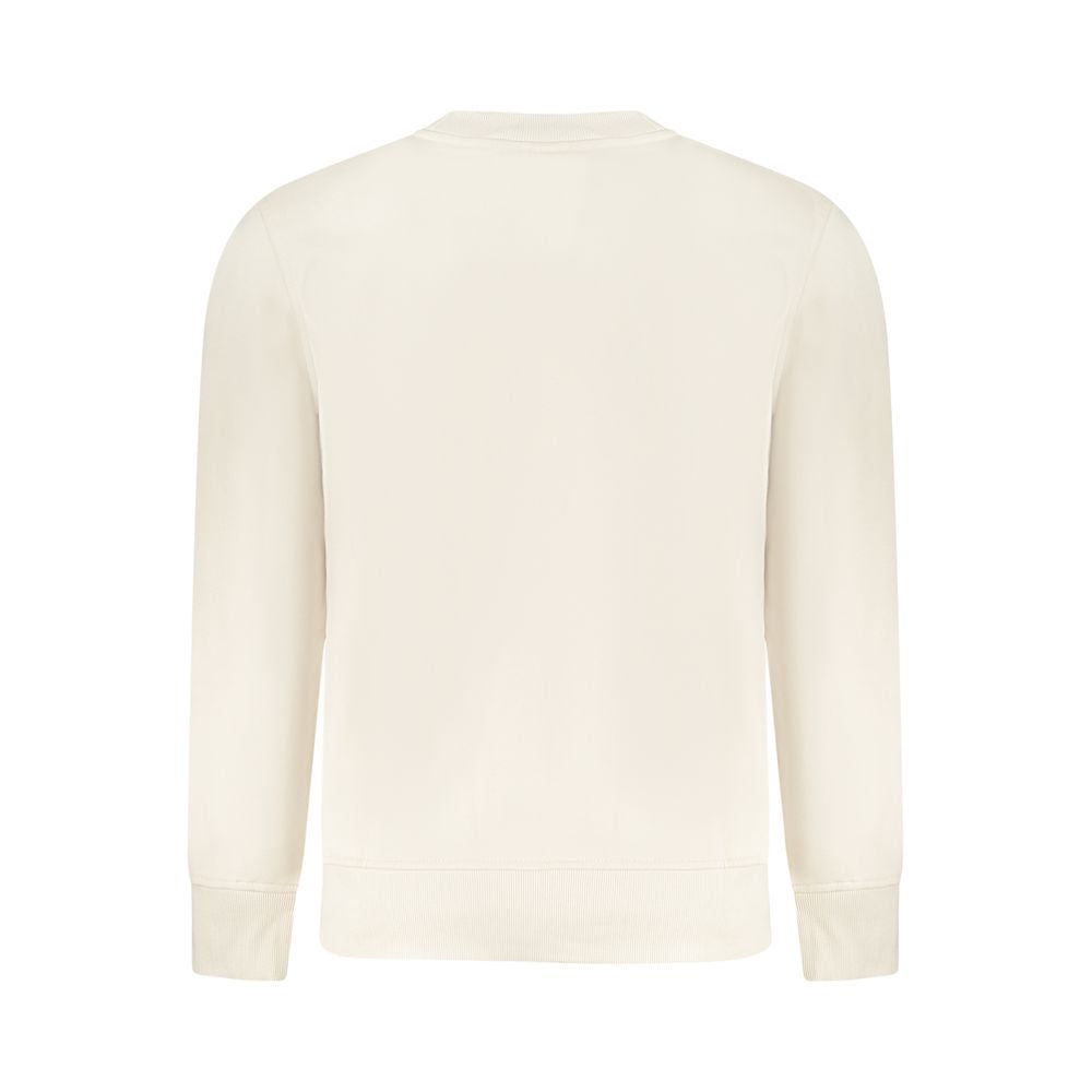 Sweatshirt by Calvin Klein for men in cotton polyester beige & print features an exquisite silhouette, showcasing and details for a exquisite look.