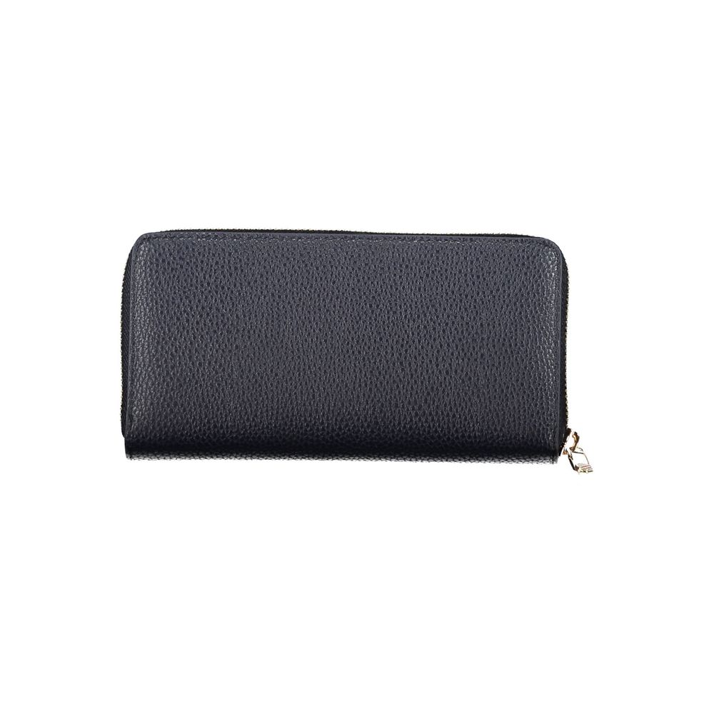 Tommy Hilfiger Blue Polyethylene Leather Effect Women Wallet