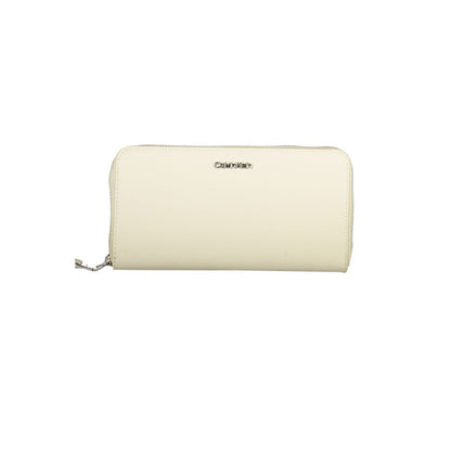 Calvin Klein Beige Faux Leather Wallet
