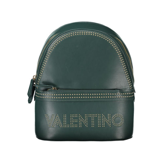 Mario Valentino Green Studded Faux Leather Backpack