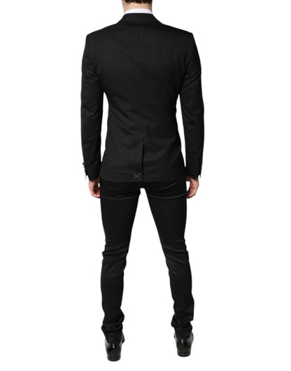 Dolce & Gabbana Men's Single Breasted Stretch Viscose Jacket - Black