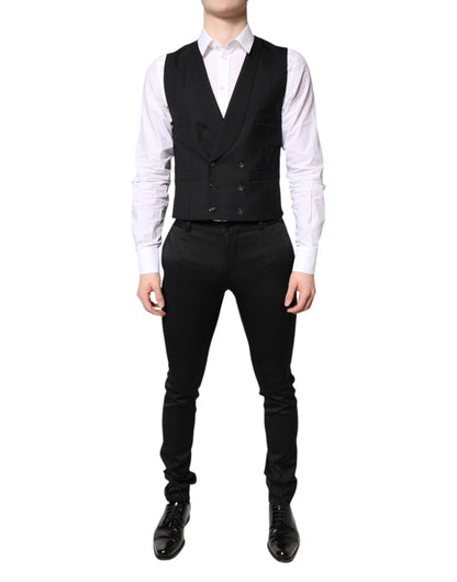 Dolce & Gabbana Men's Single Breasted Stretch Viscose Jacket - Black