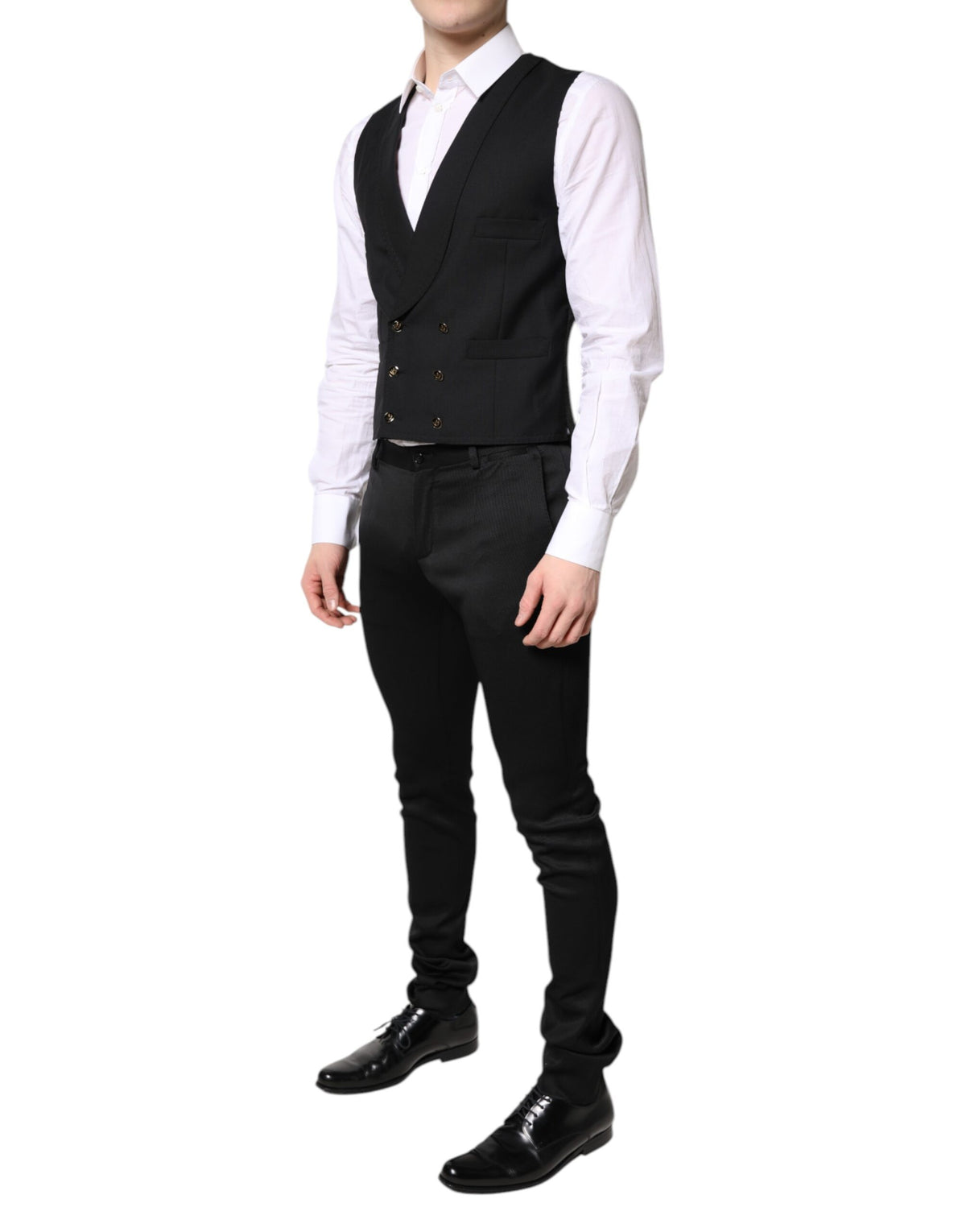 Dolce & Gabbana Men's Single Breasted Stretch Viscose Jacket - Black