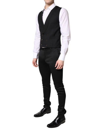Dolce & Gabbana Men's Single Breasted Stretch Viscose Jacket - Black