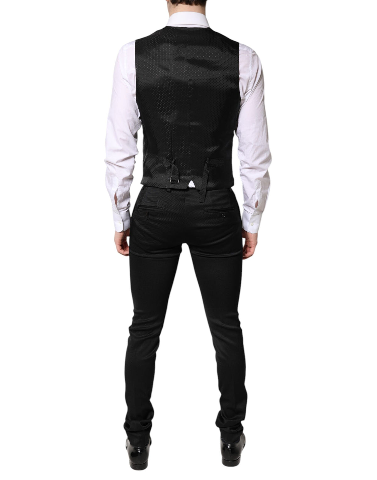 Dolce & Gabbana Men's Single Breasted Stretch Viscose Jacket - Black