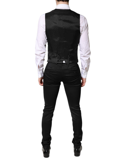 Dolce & Gabbana Men's Single Breasted Stretch Viscose Jacket - Black