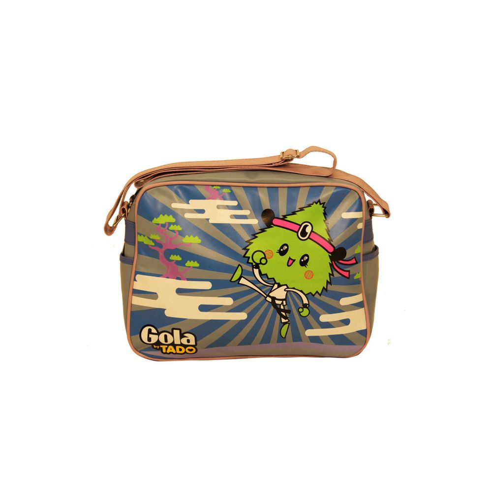 Gola Green Light Blue Synthetic Crossbody Handbag